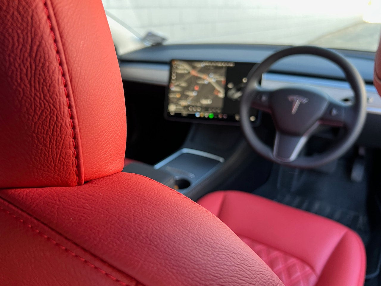 Leather Interior Upgrade Model 3 Concept EV